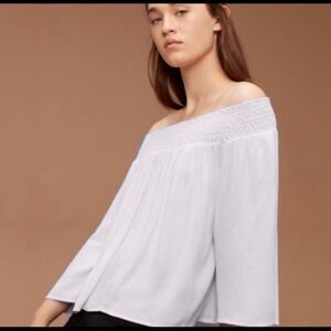 Aritzia Talula Marcilly Off The Shoulder Blouse Sz M